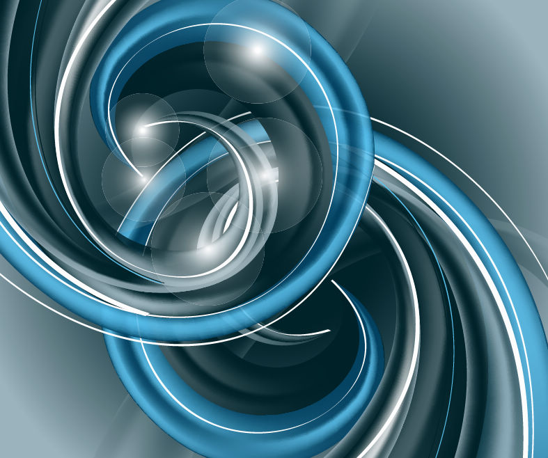 free vector Abstract Blue Helix Vector Background